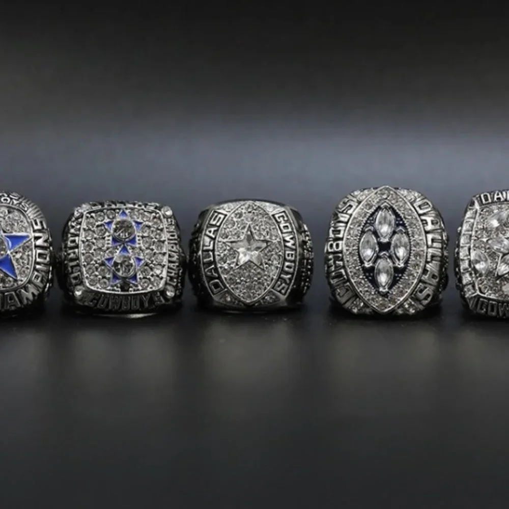 Dallas Cowboys Fan Edition 5 Super Bowl Ring Set - Picture 3 of 4